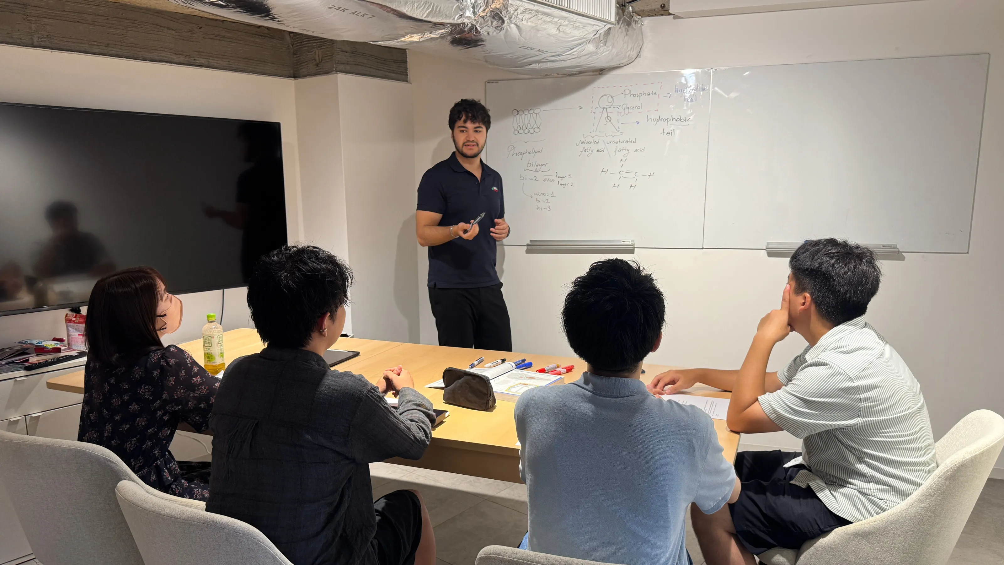 夏期講習 対面講義の様子